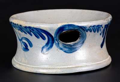 Stoneware Spittoon with Floral Decoration, Baltimore, circa 1840