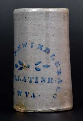 KNOTTS, SWINDLER & CO. / PALATINE, W. VA. Stoneware Canning Jar