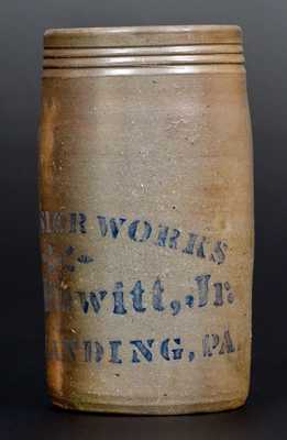 Isaac Hewitt, Jr. / RICES LANDING, PA Stoneware Canning Jar