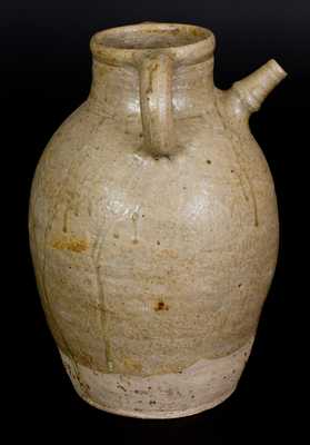 Very Unusual Alkaline-Glazed Stoneware Spouted Vessel, Southern Origin