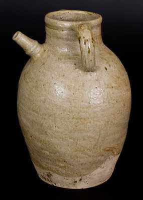 Very Unusual Alkaline-Glazed Stoneware Spouted Vessel, Southern Origin