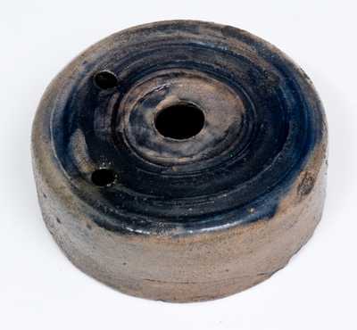 Stoneware Inkwell with Cobalt Top, Probably New York State