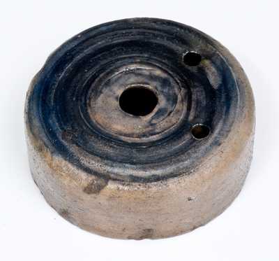 Stoneware Inkwell with Cobalt Top, Probably New York State