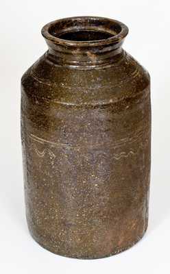 1 1/2 Gal. Alkaline-Glazed Southern Stoneware Pottery Jar