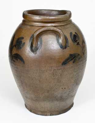 Stoneware Jar with Floral Decoration, Huntingdon County, PA