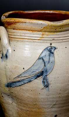 Rare and Important Stoneware Jar w/ Incised Birds att. Paul Cushman, Albany, NY