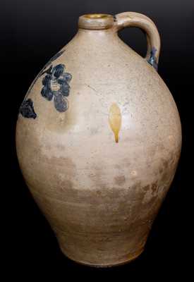 Stoneware Jug w/ Elaborate Incised Decoration, New York State, first quarter 19th century
