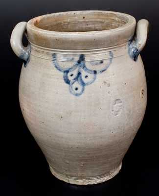 4 Gal. Stoneware Jar with Brushed Decoration, Manhattan circa 1810