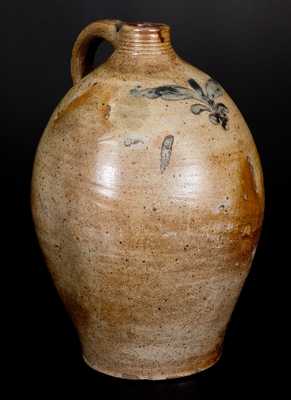 Stoneware Jug with Incised Decoration, att. Swan & States, Stonington, CT, c1820