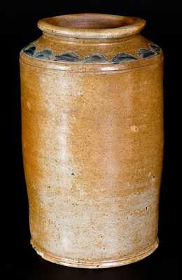 Early 19th Century Stoneware Jar w/ Impressed Designs, Manhattan or NJ