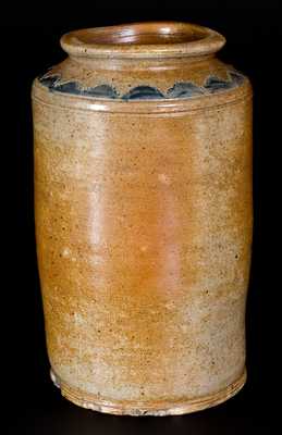 Early 19th Century Stoneware Jar w/ Impressed Designs, Manhattan or NJ