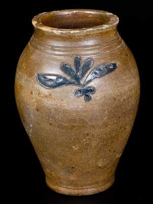 Fine 1/4 Gal. Stoneware Jar with Incised Decoration, Manhattan, late 18th century