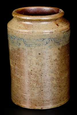 Stoneware Jar w/ Coggled Bird Design, att. Branch Green, Philadelphia, PA