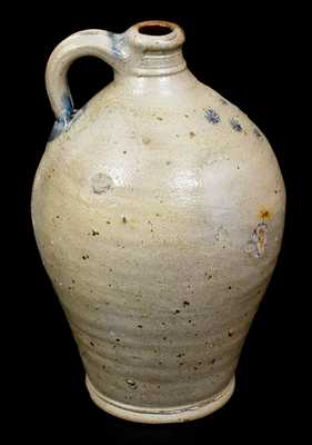 Stoneware Jug w/ Impressed Asterisk Decorations, probably Manhattan, early 19th century