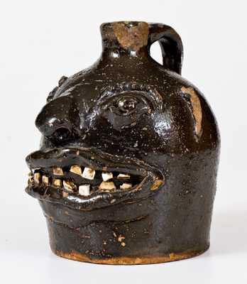 Southern Stoneware Face Jug, early 20th century