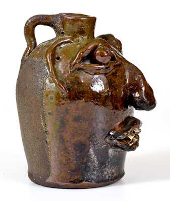 Stoneware Face Jug, possibly Brown Pottery, Arden, North Carolina
