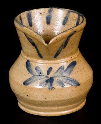 Miniature Stoneware Pitcher with Brushed Decoration, Mid-Atlantic