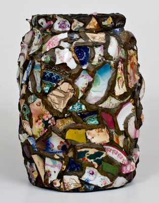 Antique Stoneware Memory Jar