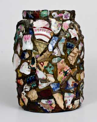 Antique Stoneware Memory Jar