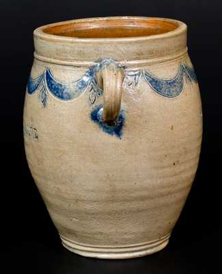 Rare COMMERAWS STONEWARE Vertical-Handled Stoneware Jar