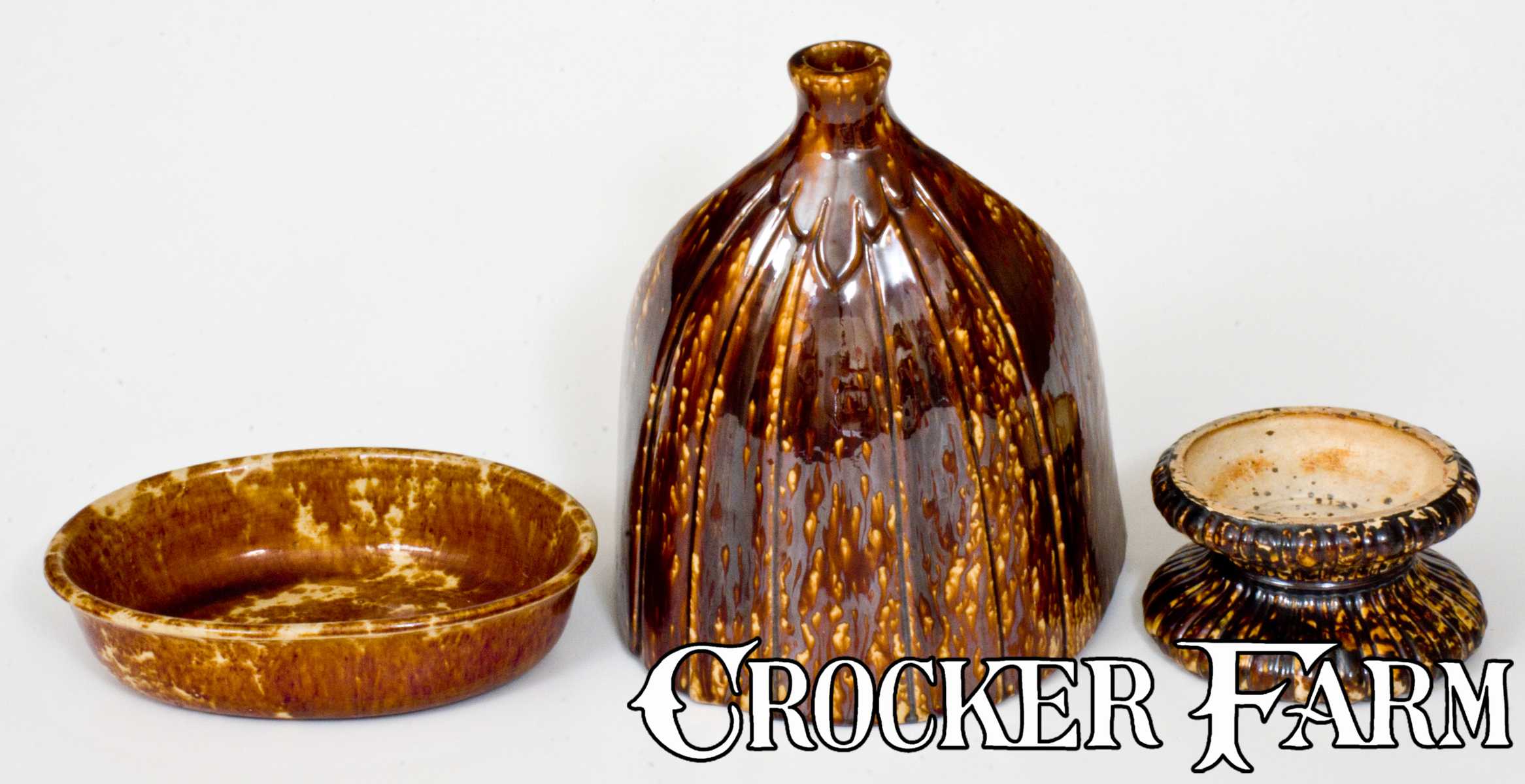 Rockingham Pottery Lot of Three: Rockingham-Type Pottery -- Lot 244 -- July 22, 2017 ...