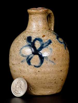 Very Rare Miniature 18th Century Manhattan Stoneware Jug