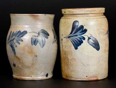 Lot of Two: Stoneware Jars att. Richard Remmey, Philadelphia, PA