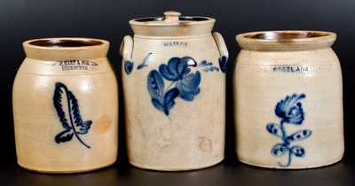 Lot of Three: New York State Stoneware Jars