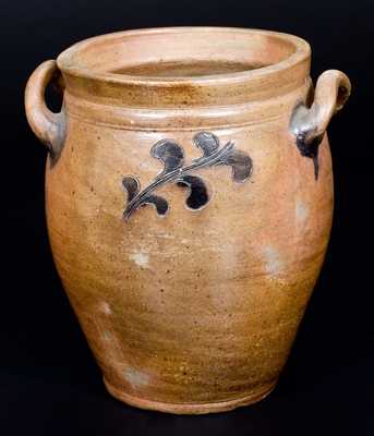 Three-Quart Incised Manhattan Stoneware Jug, c1800