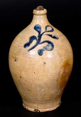 Three-Quart Stoneware Jug with Bold Incised Decoration, Manhattan, circa 1800