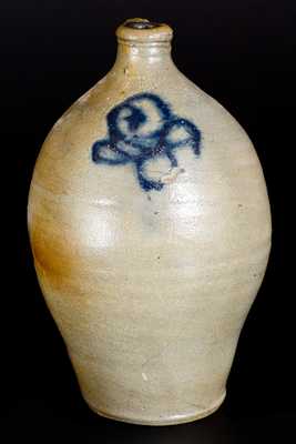 Very Unusual PAUL CUSHMAN (Albany, NY) Stoneware Jug with Cobalt Decoration