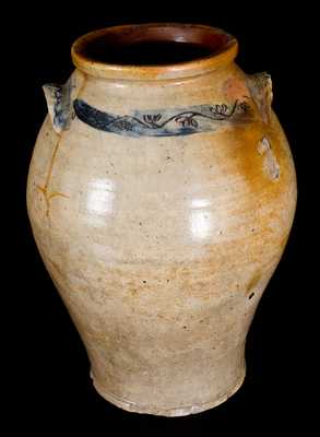 3 Gal. Stoneware Jar with Coggled Decoration, Albany, NY, circa 1810