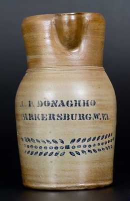 1 Gal. A. P. DONAGHHO / PARKERSBURG, W. VA Stoneware Pitcher