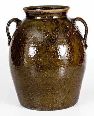 Fine 5 Gal. Crawford County, Georgia Double-Handled Stoneware Jar
