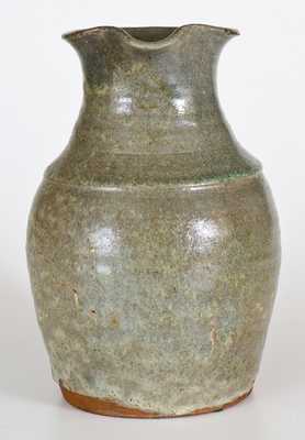 One-Gallon Alkaline-Glazed Stoneware Pitcher, probably Catawba Valley, NC origin