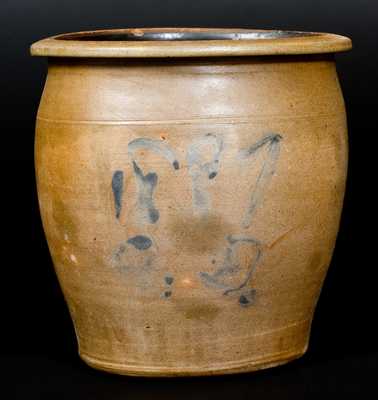 Dated 1887 Stoneware Jar att. Pfaltzgraff Pottery, York, PA
