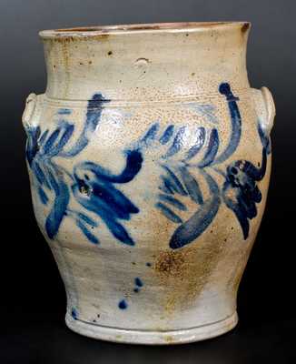 Remmey, Philadelphia Stoneware Jar with Floral Decoration