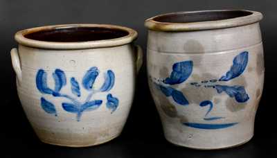 Lot of Two: 2 Gal. Stoneware Jars, Western PA and New York State Origin