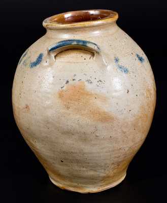 Two-Gallon C. CROLIUS / NEW-YORK Cobalt-Decorated Stoneware Jar