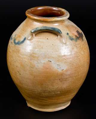 Two-Gallon C. CROLIUS / NEW-YORK Cobalt-Decorated Stoneware Jar