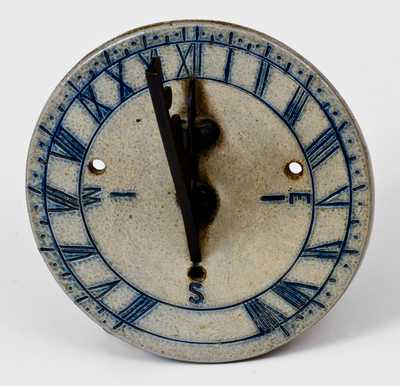 Extremely Rare Stoneware Sundial, Philadelphia, PA origin