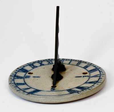 Extremely Rare Stoneware Sundial, Philadelphia, PA origin