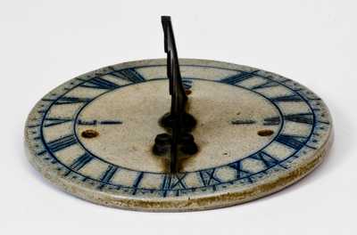 Extremely Rare Stoneware Sundial, Philadelphia, PA origin