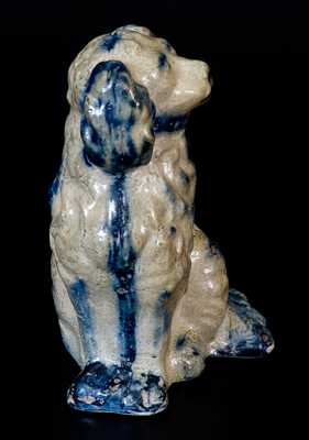 Fine Small-Sized Stoneware Spaniel Figure, probably Ohio