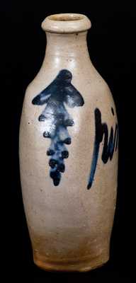 Fine Baltimore Stoneware Flask Inscribed "Pint," circa 1820