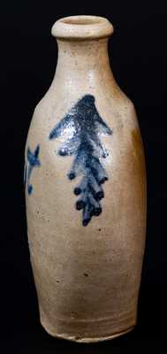 Fine Baltimore Stoneware Flask Inscribed 