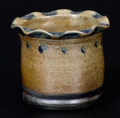 Very Fine Miniature Stoneware Jar att. Charles F. Decker, Chucky Valley, TN