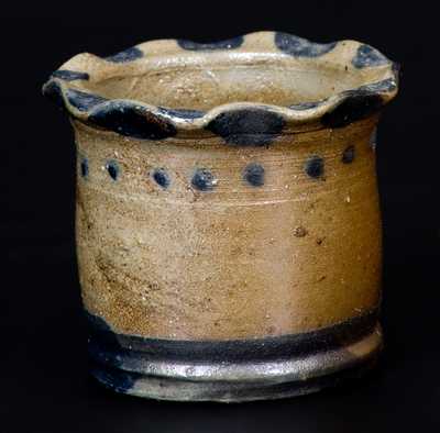 Very Fine Miniature Stoneware Jar att. Charles F. Decker, Chucky Valley, TN