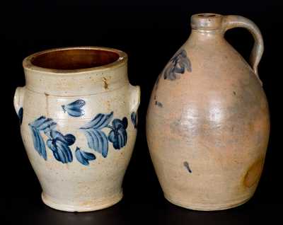 Lot of Two: Eastern US Stoneware Vessels