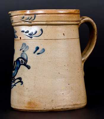 Massachusetts Stoneware Bird Pitcher, c1860